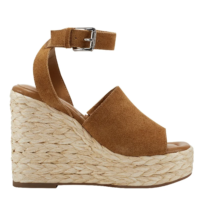 Sandals with striped patterns-Nelly Espadrille Wedge Sandal