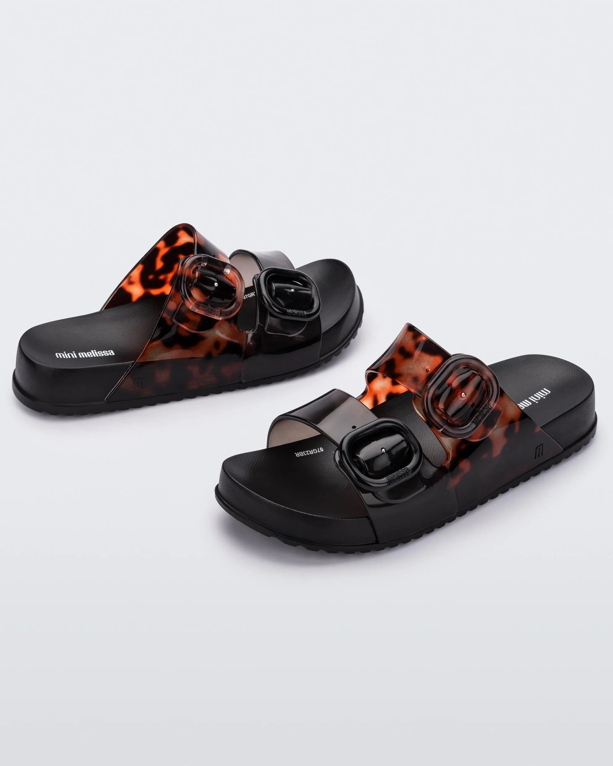 Sandals with geometric designs-Tortoise Shell Cozy Slides