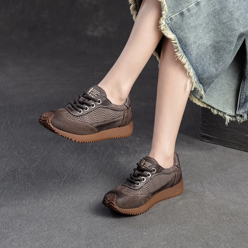 Casual shoes for everyday comfort -Women Retro Breathable Patchwork Casual Shoes