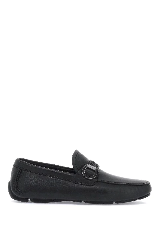 Casual shoes for casual comfort -Ferragamo Gancini Hook Detail Moccasins for Men