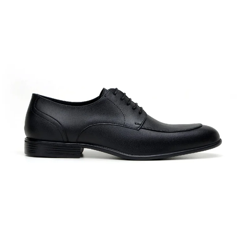 Oxfords for cooler weather-'Adrian' men's classic oxford in vegan leather by Zette Shoes - black