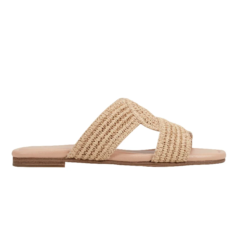 Sandals with suede trim-Navie Flat Sandal