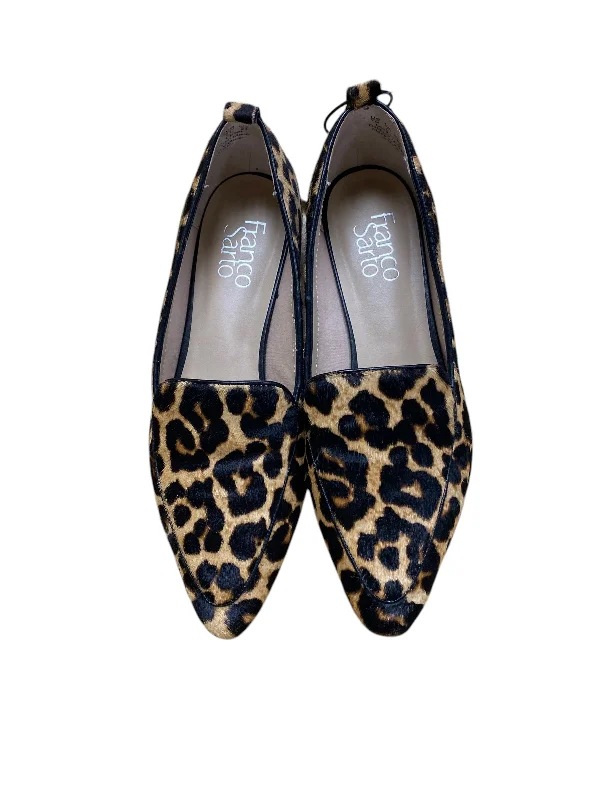 best flats for support-Shoes Flats By Franco Sarto In Animal Print, Size: 7