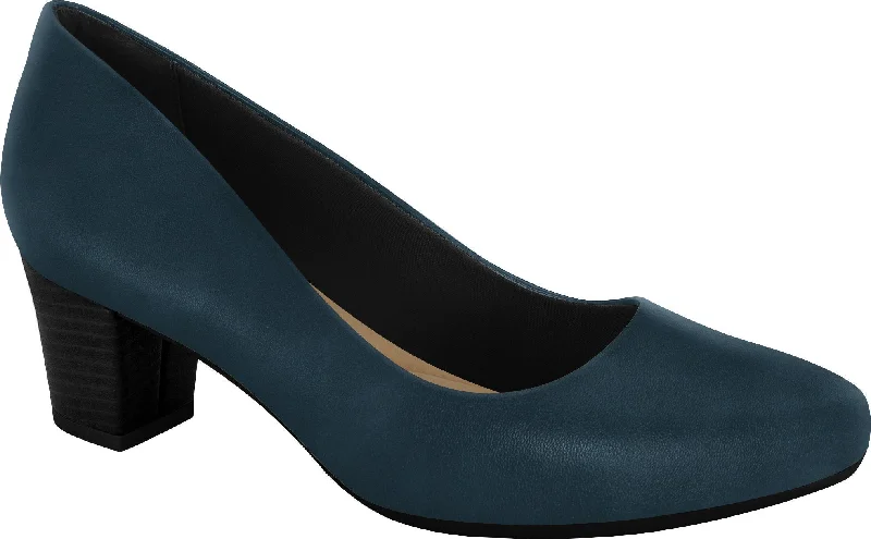 affordable high heels near parks-Ramarim 1884252 Women Fashion Comfortable Business Shoe Mid Heel in Navy (Black Heel)