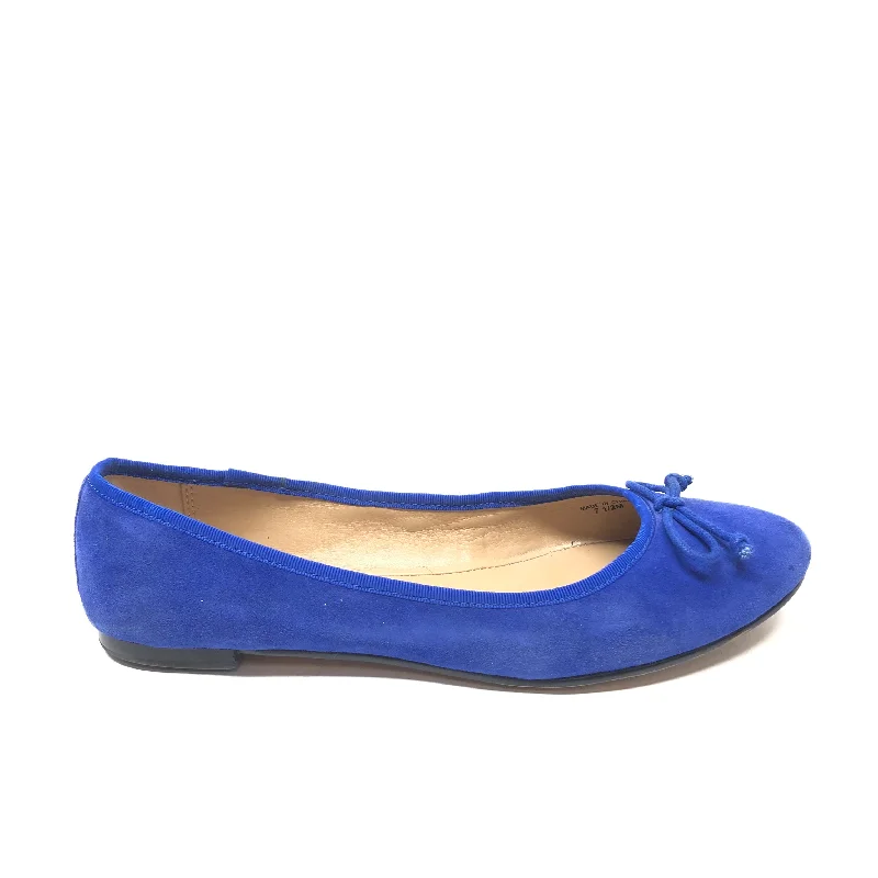 trendy flats for professionals-Shoes Flats By Banana Republic In Blue, Size: 7.5