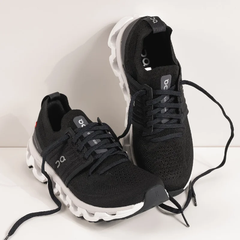 Athletic shoes with breathable boost-W-CLOUDSWIFT 3 - ALL BLACK - MESH