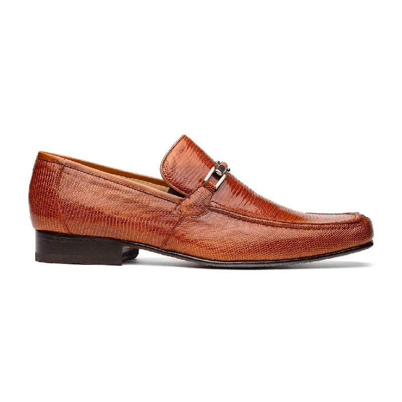 Loafers for casual dinners-Marco Di Milano Fabro Men's Shoes Exotic Lizard Horsebit Loafers (MDM1081)