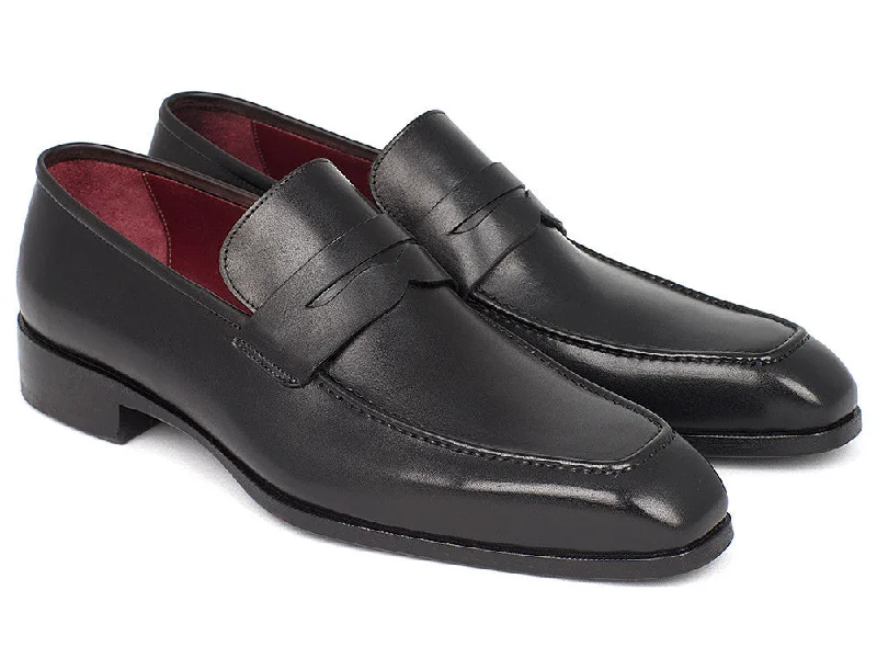 Loafers with stylish vibes-Paul Parkman Black Calfskin Loafers