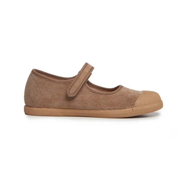 Mary Jane shoes for long hours-Corduroy Mary Jane Captoe Sneakers In Camel