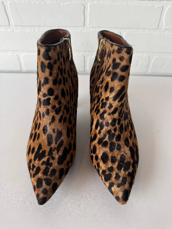 lightweight hunting boots-Boots Ankle Heels By Franco Sarto In Animal Print, Size: 7