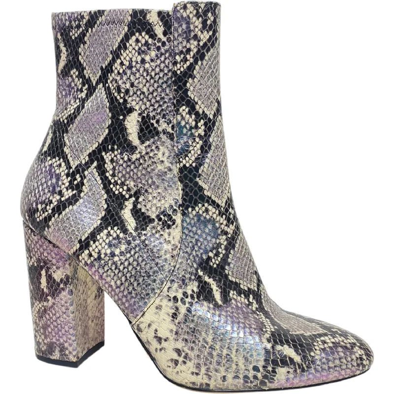 rugged trail boots-Boots Ankle Heels By Aldo In Snakeskin Print, Size: 9