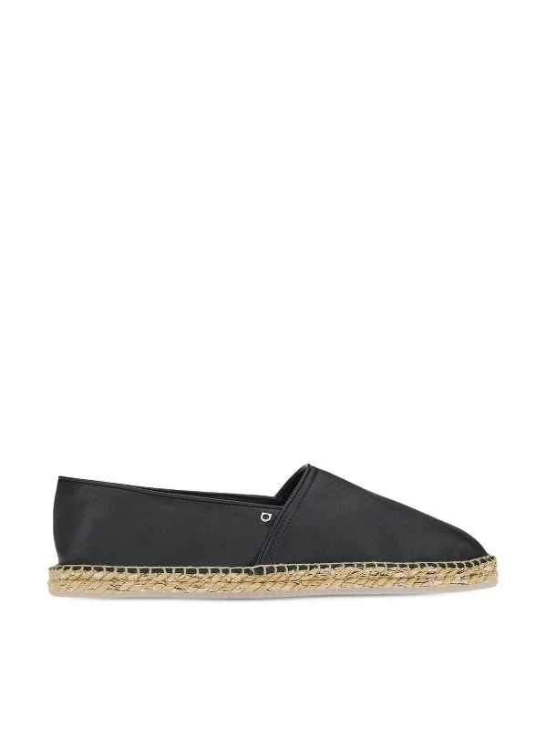 Casual shoes for relaxed outings -Ferragamo Gancini Hook Logo Espadrilles - Men's