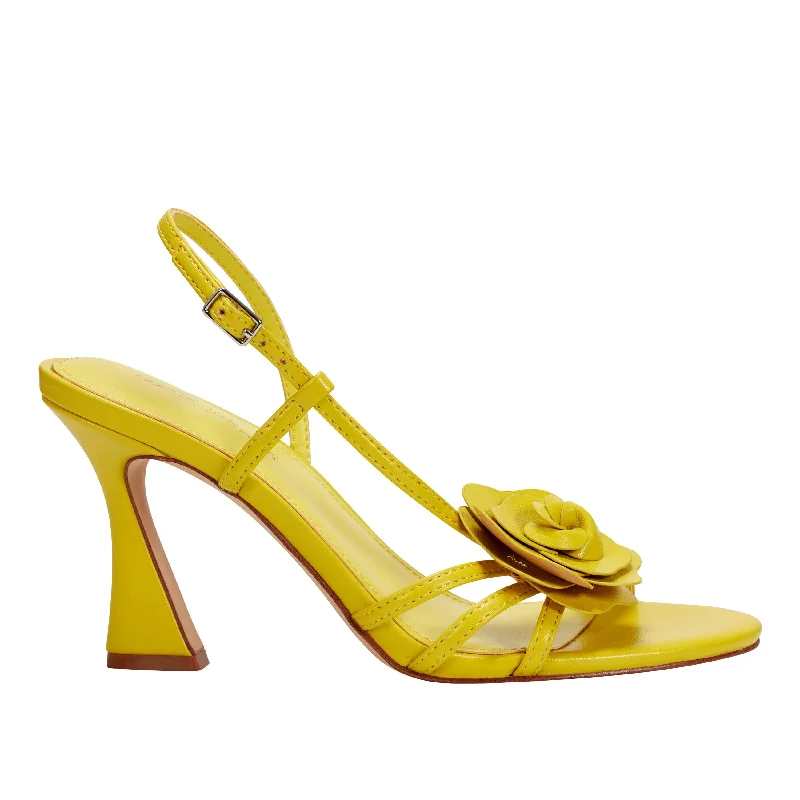 Sandals with leather patches-Hallan Rosette Sandal