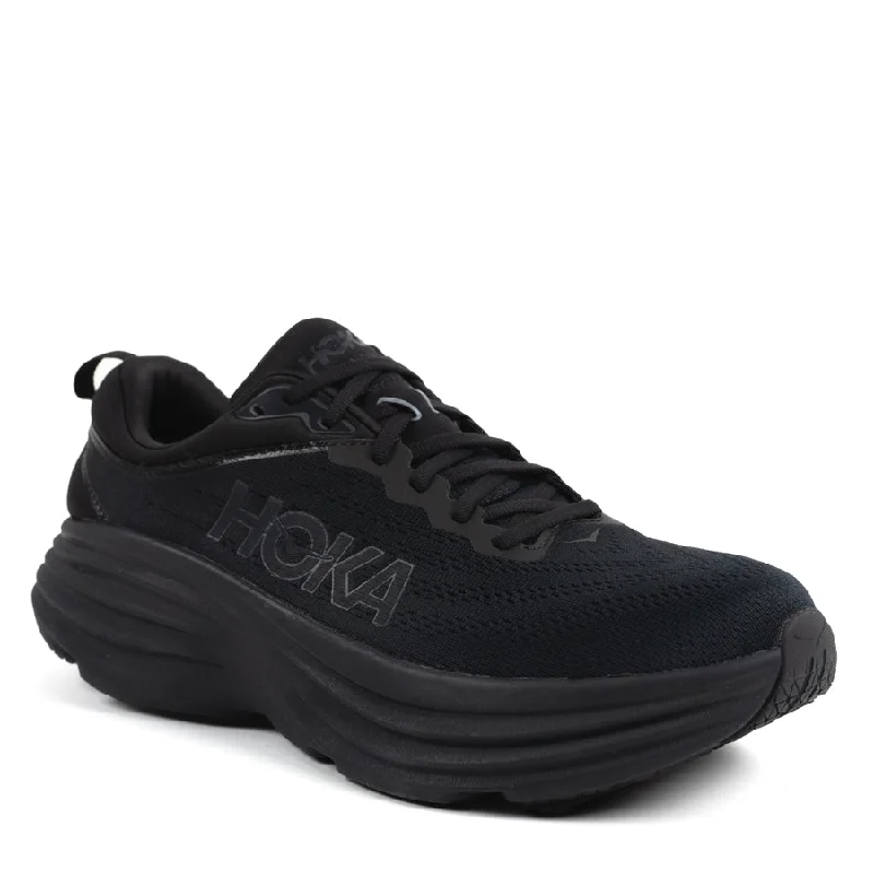 Athletic shoes for casual boost-M-BONDI 8 WIDE - ALL BLACK - SYNTHETIC