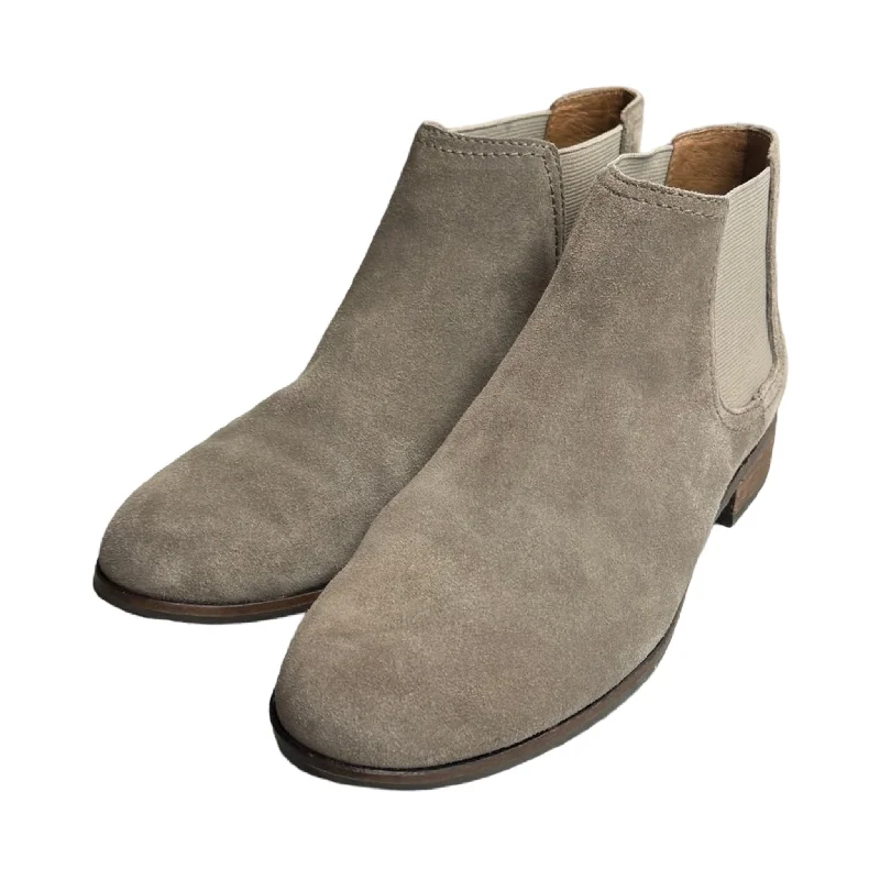 warm insulated boots-Boots Ankle Heels By Frye In Grey, Size: 7.5