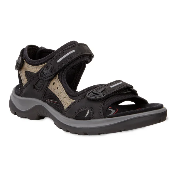 Best sandals for sweaty feet-Ecco Women's Yucatan Sandal - Black