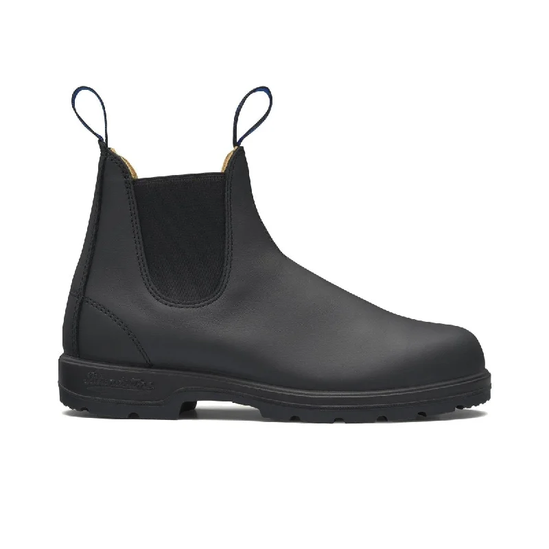 comfy Chelsea boots-Blundstone Women's 566 Waterproof Thermal Black Shearling Boots