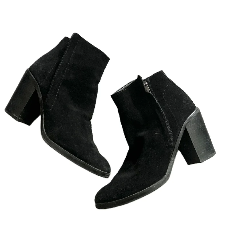 women’s suede boots-Boots Ankle Heels By Dolce Vita In Black, Size: 8.5