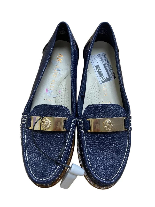 flats for minimalist vibes-Shoes Flats By Anne Klein In Navy, Size: 5.5