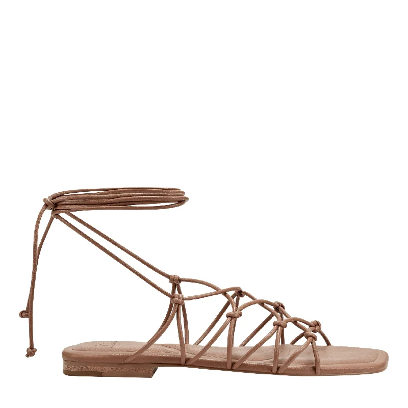 Best sandals for modern style-Monnie Ankle Wrap Flat Sandal