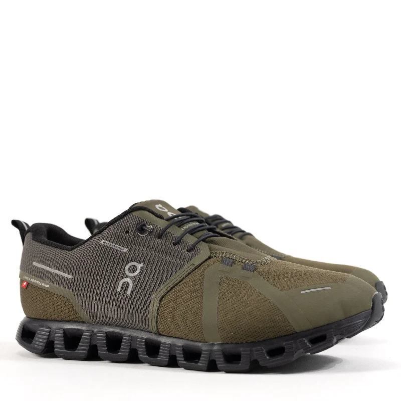 Athletic shoes with soft boost-M-CLOUD 5 WP - OLIVE - MESH