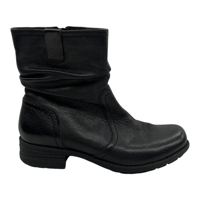 breathable ankle boots-Boots Leather By Abeo In Black, Size:8