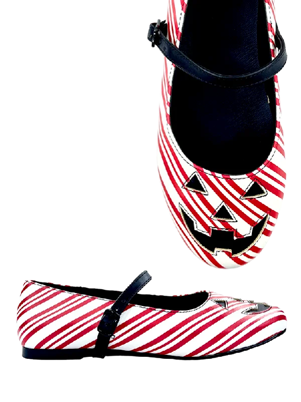 Mary Jane shoes with light heels-MARY JANE JACK - CANDY CANE PRINT