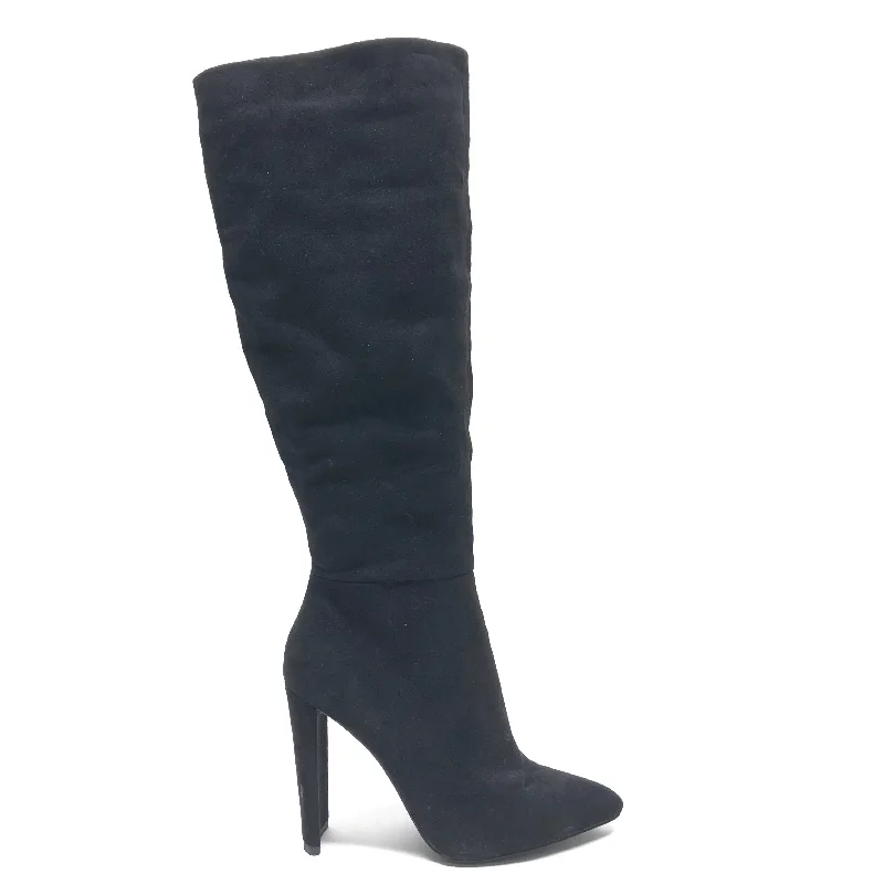 women’s tall boots-Boots Ankle Heels By Just Fab In Black, Size: 8