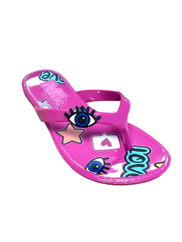 Best sandals for soft cushioning-Pink Fun Flip Flop