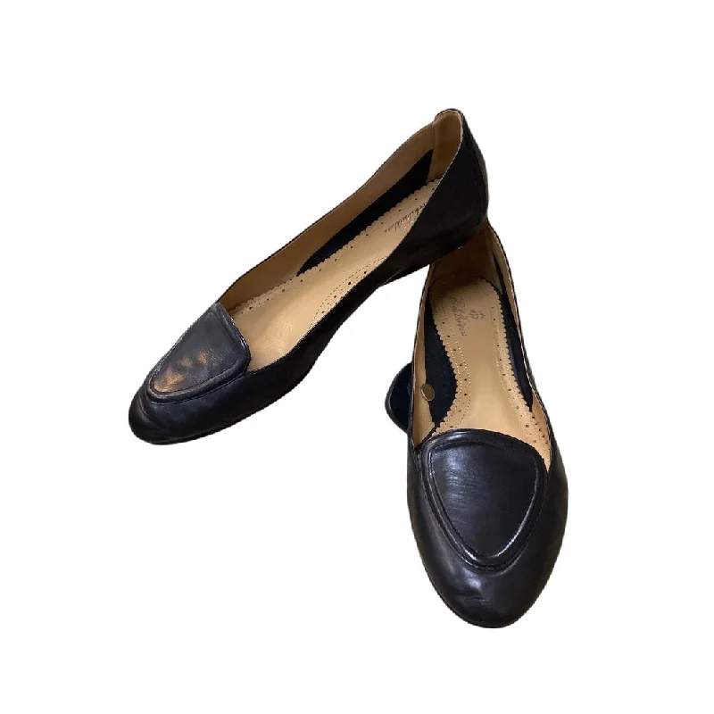 flats with luxury touches-Shoes Flats By Brooks Brothers In Black, Size: 9.5