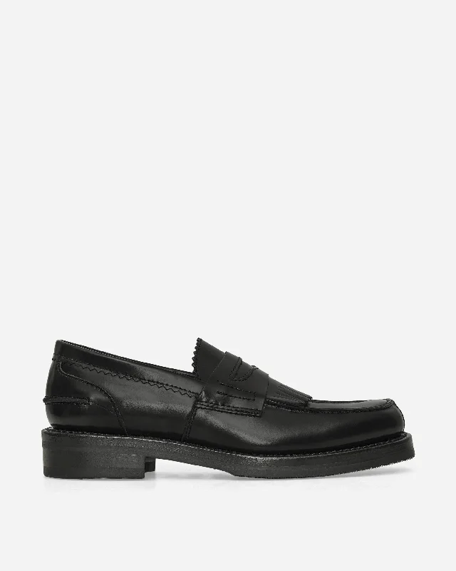 Loafers with good vibes-Loafers Black