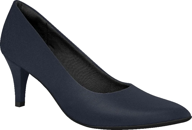 luxury high heels with views-Piccadilly 745035 Women Fashion Business Classic Scarpine Heel in Navy