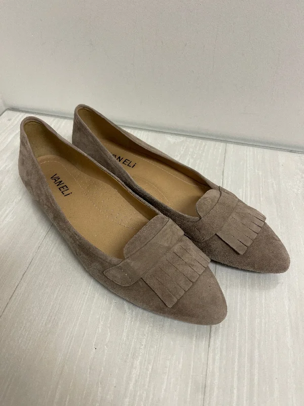 flats for minimalist homes-Shoes Flats By Vaneli In Taupe, Size: 8