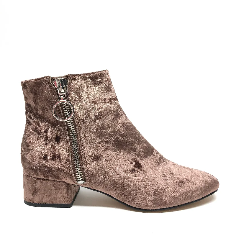 plush ankle boots-Boots Ankle Heels By Dolce Vita In Pink, Size: 8.5