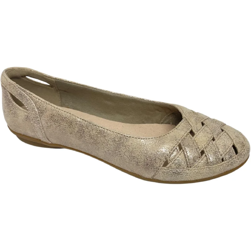 flats with modern bedrooms-Shoes Flats By Clarks In Gold, Size: 7