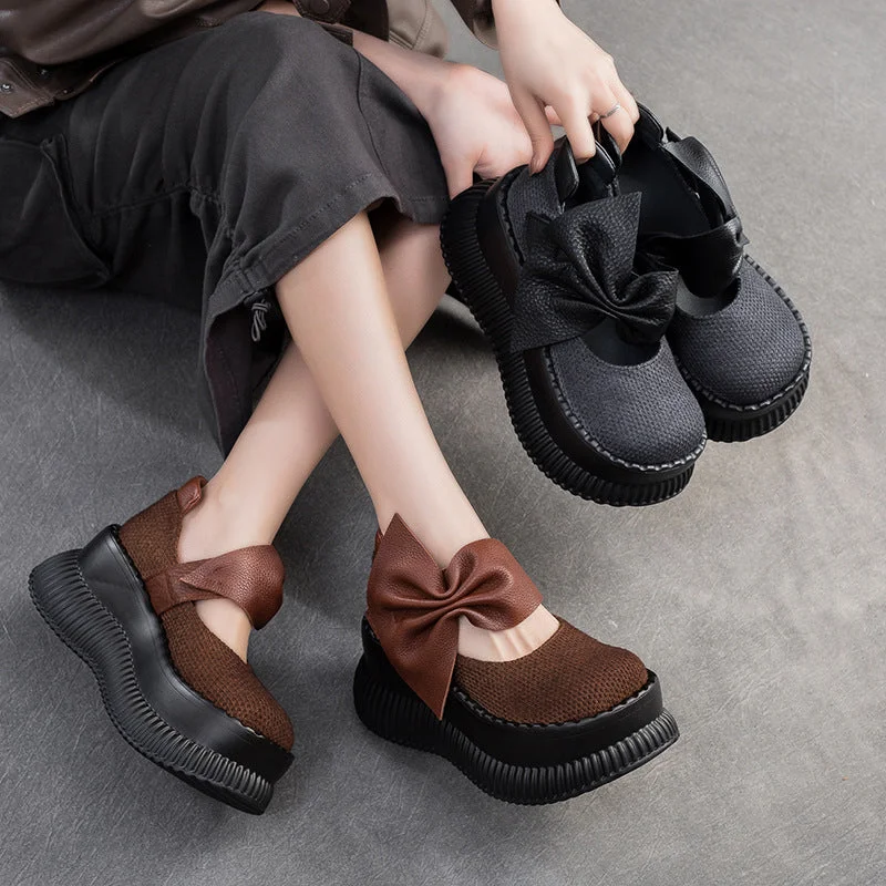 Casual shoes with flexible design -Women Breathable Minimalist Fashion Platform Casual Shoes