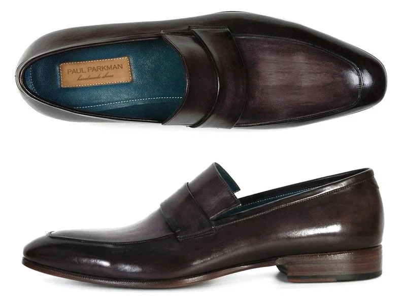 Loafers with firm vibes-Paul Parkman Men's Hand-Painted Leather Loafers