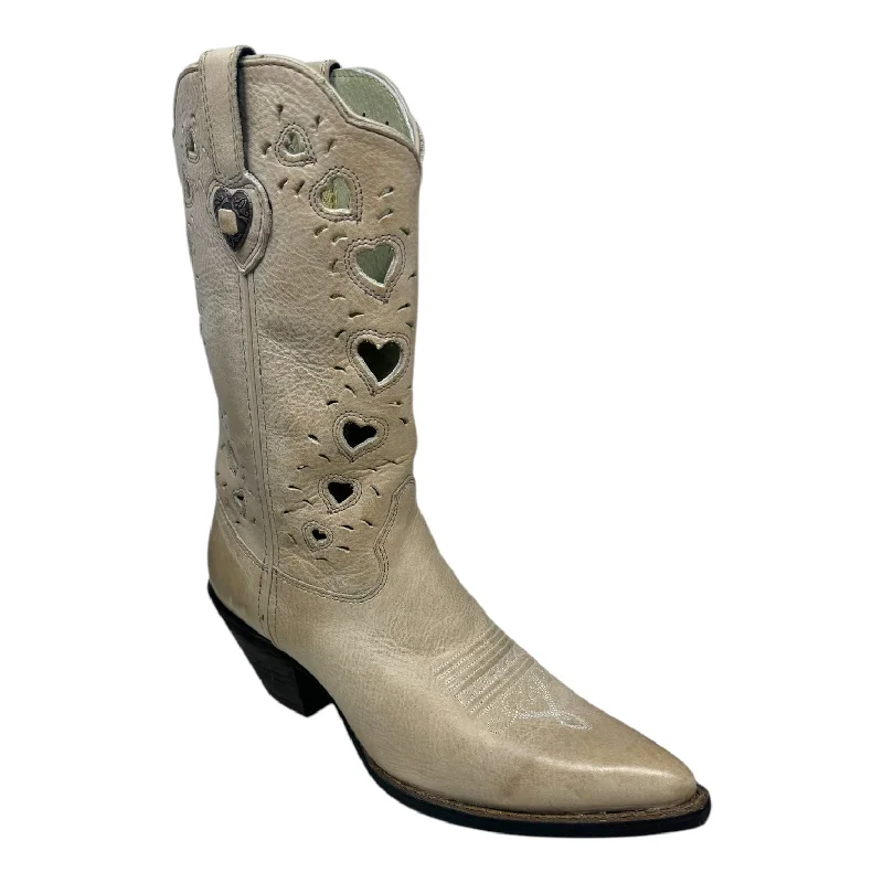 soft suede boots-Crush Heartfelt Western Boots By Durango In Taupe, Size: 8.5