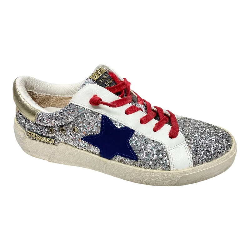 Athletic shoes with lightweight zap-Shoes Sneakers By Vintage Havana In Silver, Size: 8.5