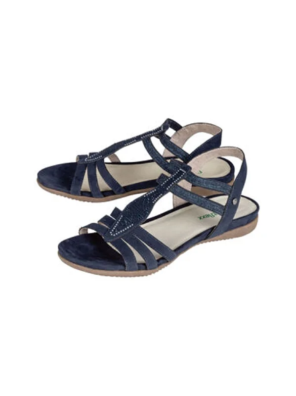 Best sandals for long walks-Women's Beads Sandals,Navy