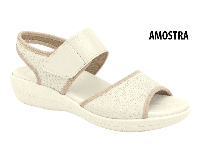 Sandals for summer festivals-Everyday Comfort and Stylish Fashion for Plantar Fasciitis - Sandal Ref 293003 Off White: for Unmatched Elegance in Every Step