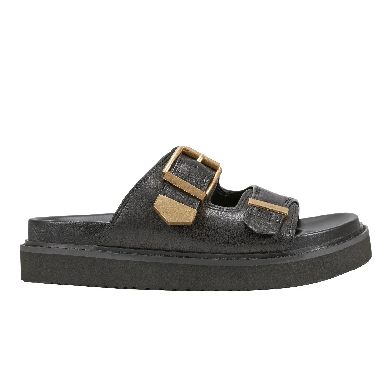 Sandals for warm travel-Amirra Buckle Slide Sandal