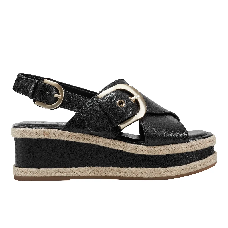 Sandals for warm casual-Renda Slingback Platform Sandal