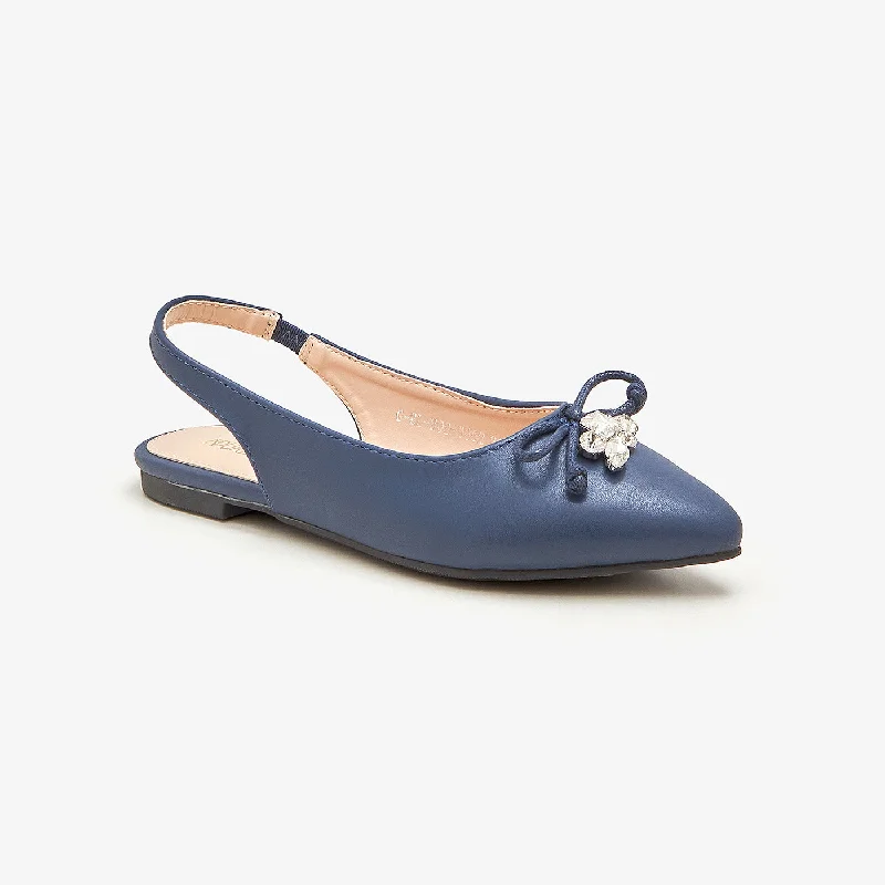 best flats for versatility-Girls Sling Back Flats