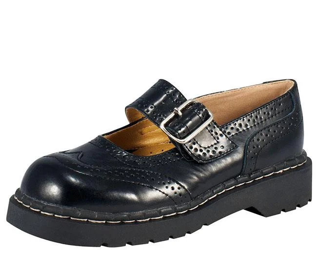 Mary Jane shoes for evening charm-TUK-T1002 Brogue Mary Jane Shoes