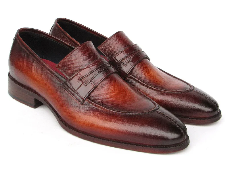 Loafers with daily charm-Paul Parkman Men's Tobacco Split Toe Loafers