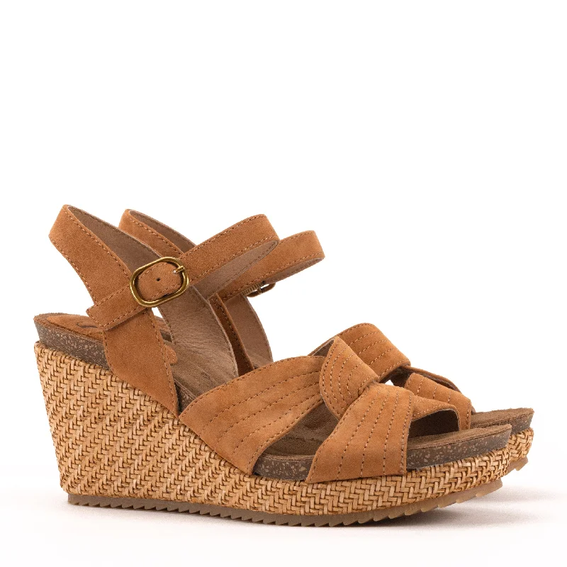 Best sandals for easy slip-ons-CLARISSA - GINGER - SUEDE