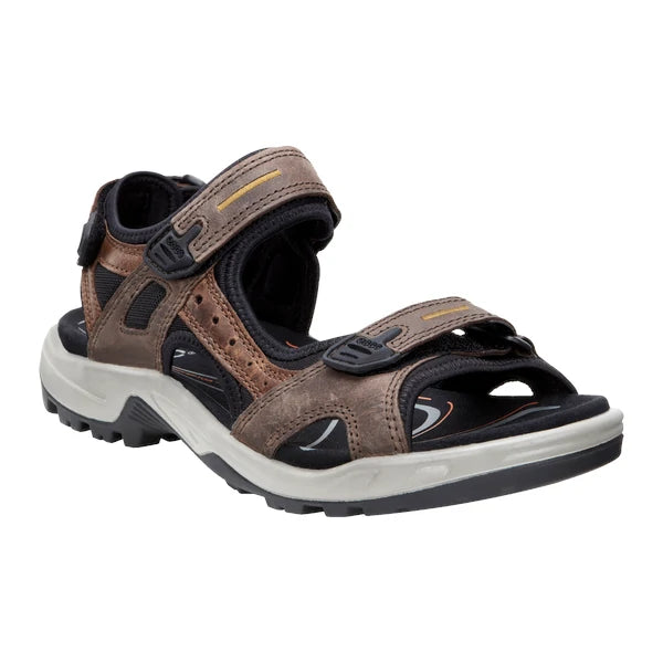 How to wear sandals casually-ECCO Men's Offroad Yucatan Sandals - Espresso