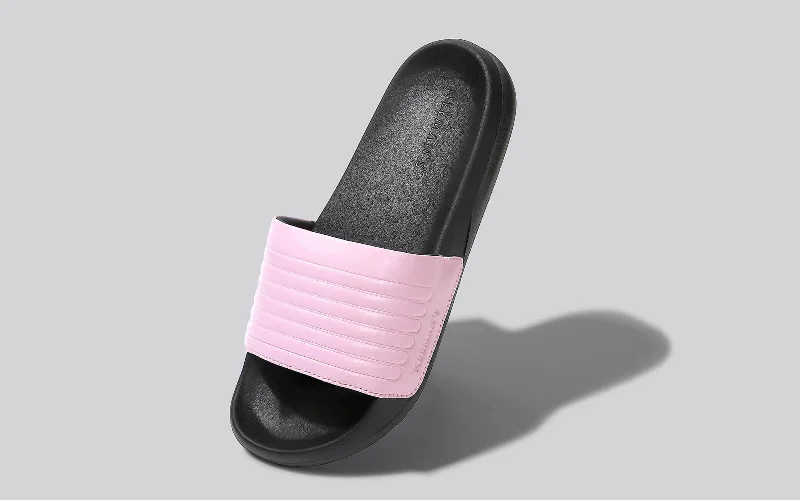 FootBed Slides for Women : Lavender Black