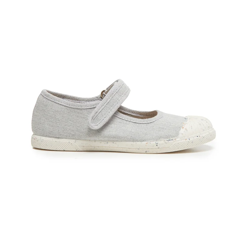 Mary Jane shoes for casual flair-ECO-friendly Canvas Mary Jane Sneakers In Grey